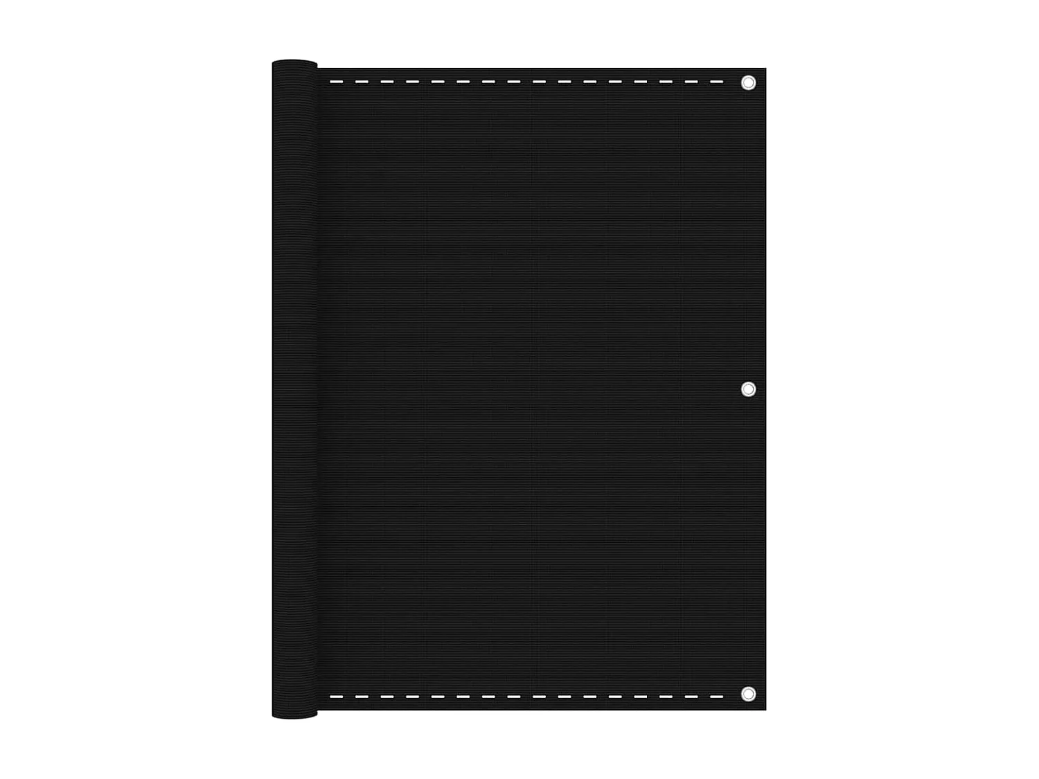 Toldo para balcón HDPE negro 120x400 cm ES234885