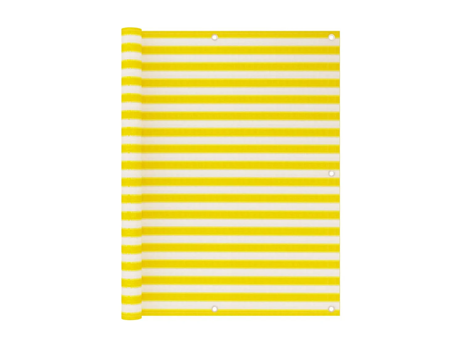 Tela de varanda 120x600 cm PEAD amarelo e branco PT407417