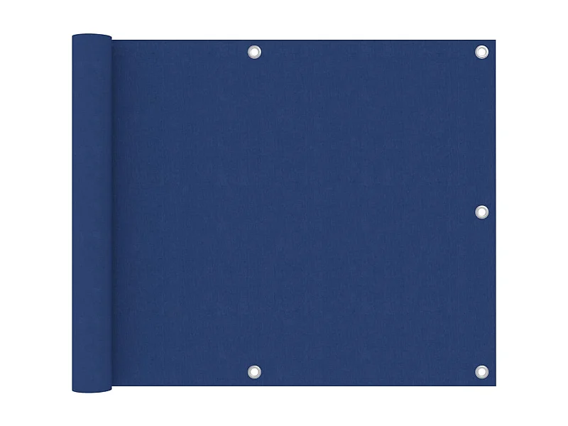 Toldo para balcón de tela oxford azul 75x400 cm ES348283