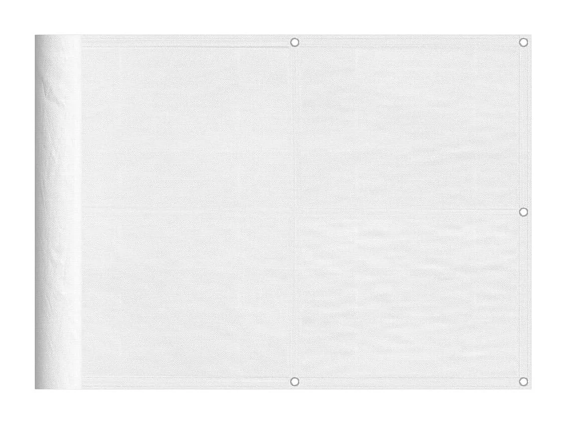 Brise vue - Écran de balcon blanc 75x1000 cm 100% polyester oxford FR388705