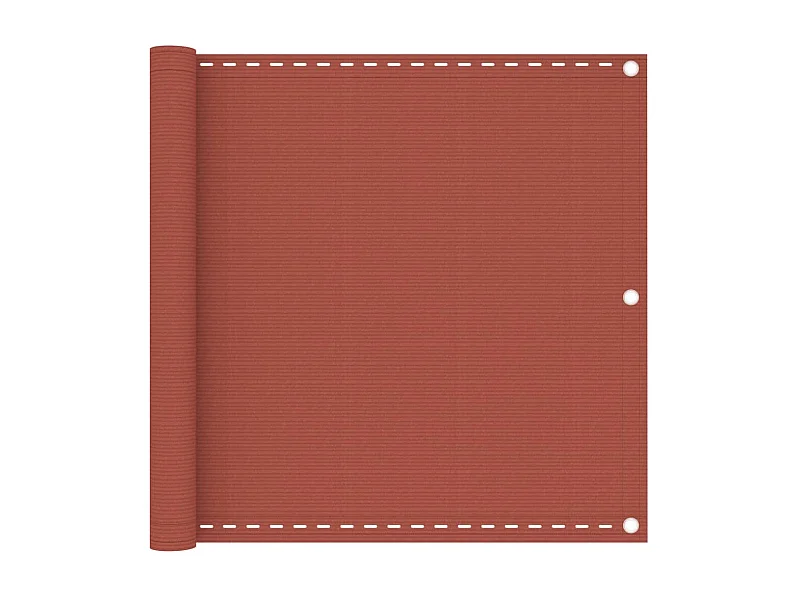 Brise vue - Écran de balcon Terre cuite 90x400 cm PEHD FR751049