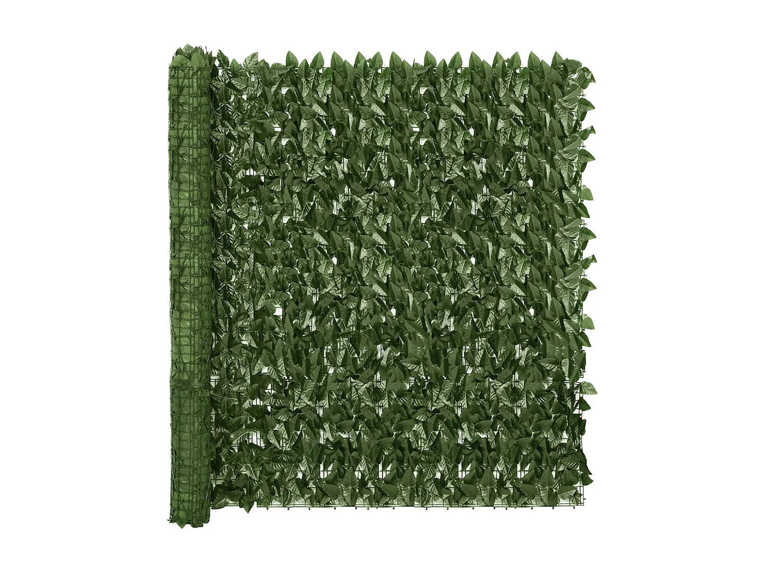 Brise vue - Écran de balcon avec feuilles vert foncé 200x150 cm FR263965