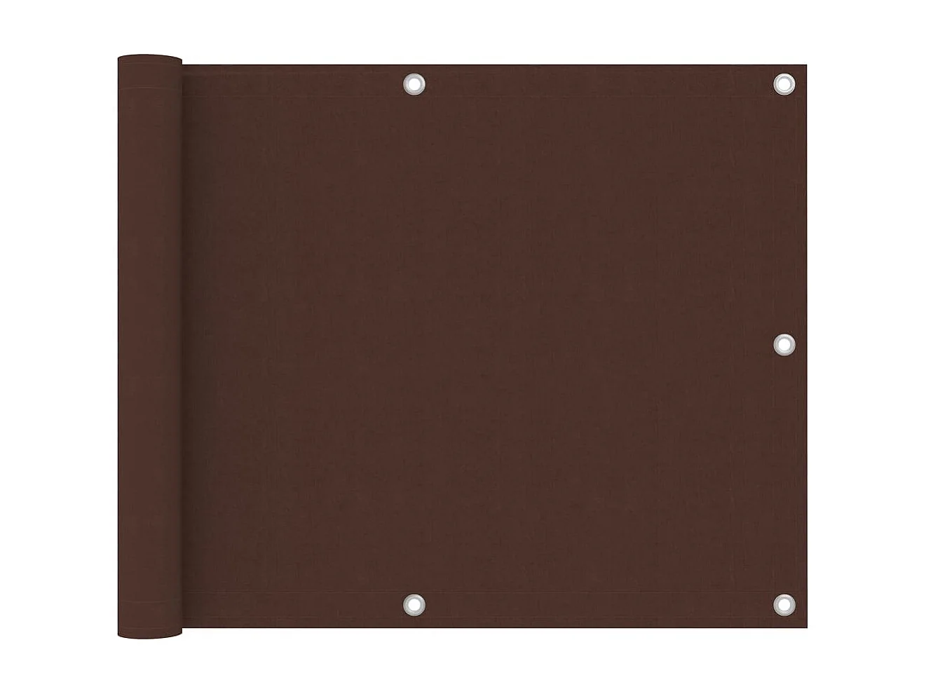 Balkonscherm 75x300 cm oxford stof bruin BE676069