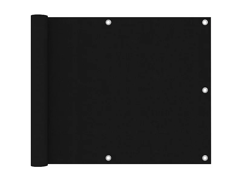 Balkonscherm 75x300 cm oxford stof zwart BE587780