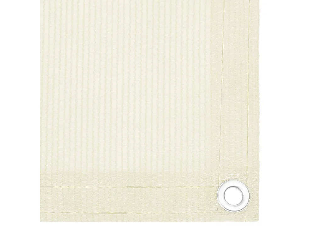 Tela de varanda 120x400 cm PEAD cor creme PT277445
