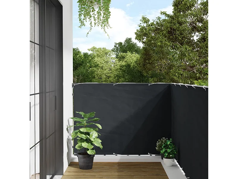 Toldo para balcón tela oxford gris antracita 120x300cm ES385332