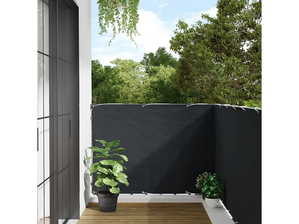 Brise vue - Écran de balcon Anthracite 120x300 cm Tissu Oxford FR412327