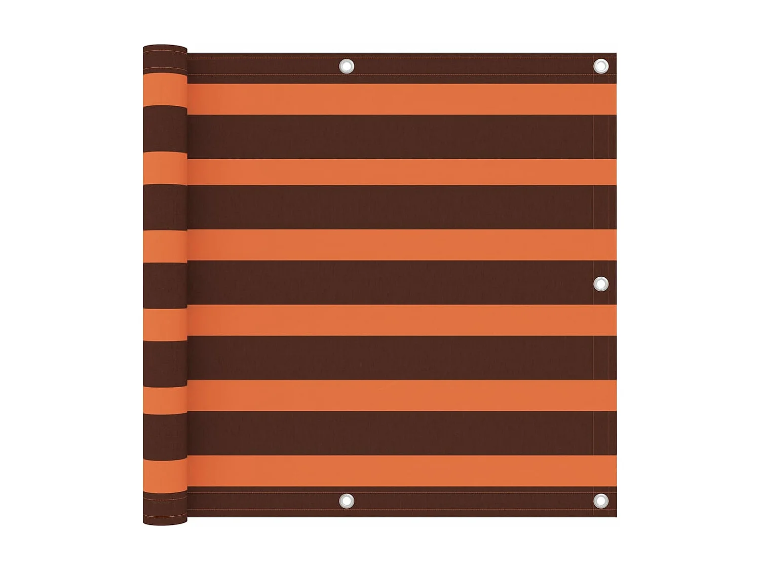 Brise vue - Écran de balcon Orange et marron 90x600 cm Tissu Oxford FR474432