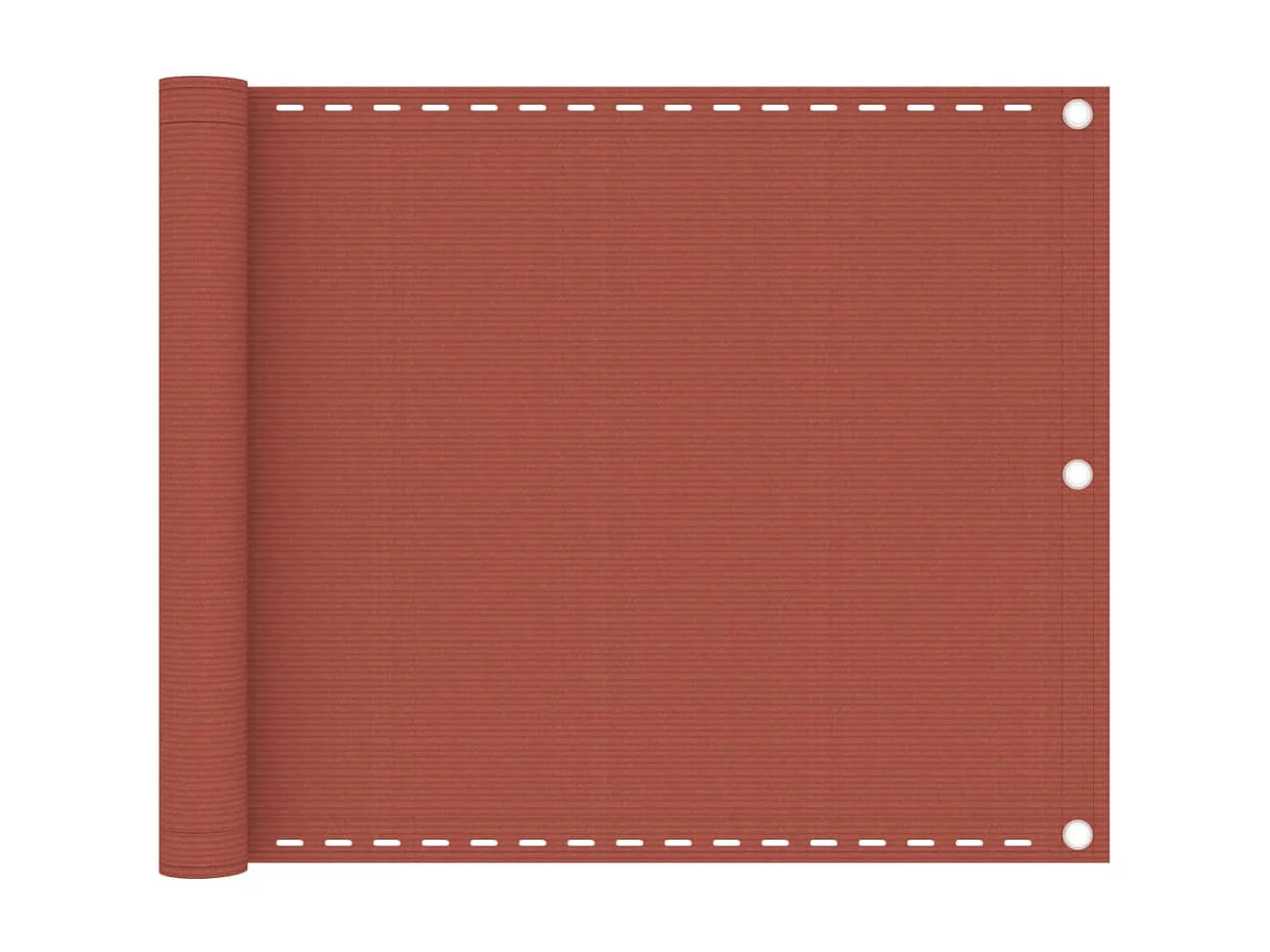 Toldo para balcón HDPE terracota 75x400 cm ES958143