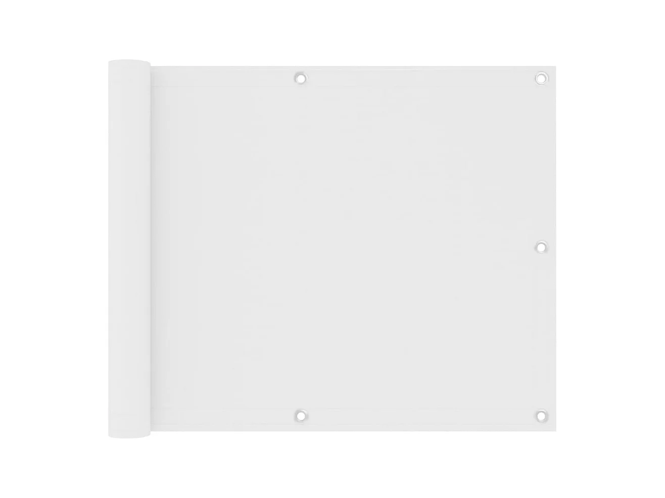 Brise vue - Écran de balcon Blanc 75x600 cm Tissu Oxford FR521528