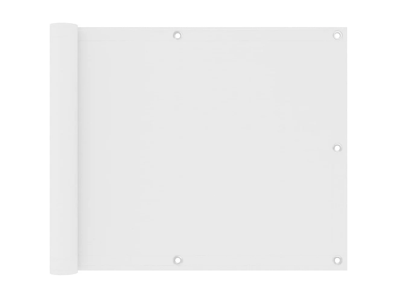 Brise vue - Écran de balcon Blanc 75x600 cm Tissu Oxford FR521528