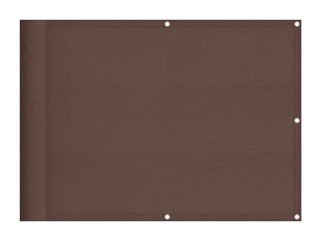 Balkonscherm 75x800 cm 100% oxford polyester bruin BE572530