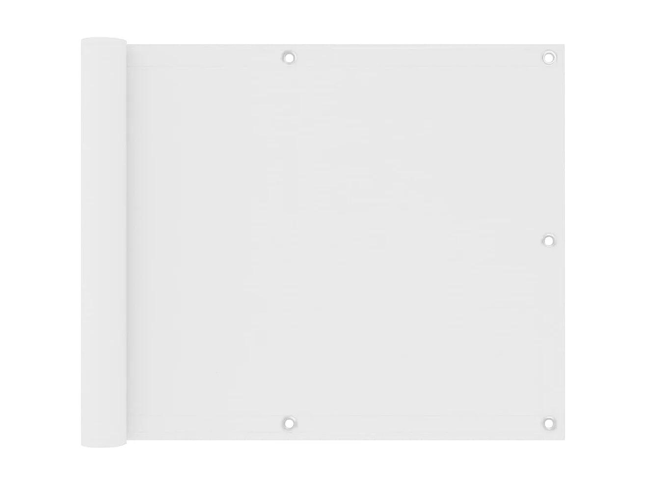 Brise vue - Écran de balcon Blanc 75x400 cm Tissu Oxford FR487882