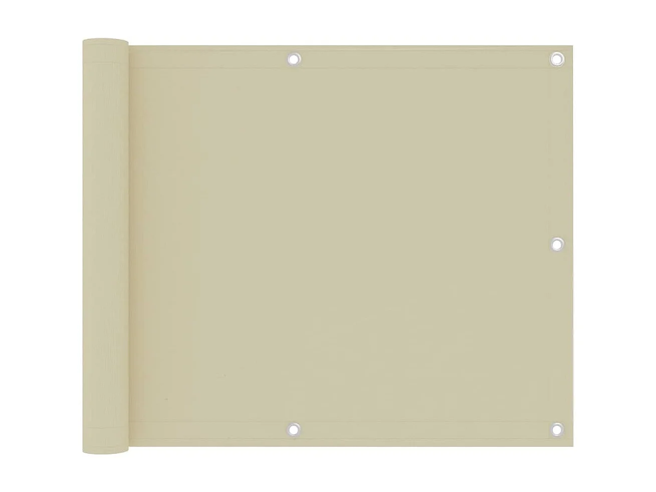 Brise vue - Écran de balcon Crème 75x300 cm Tissu Oxford FR601329