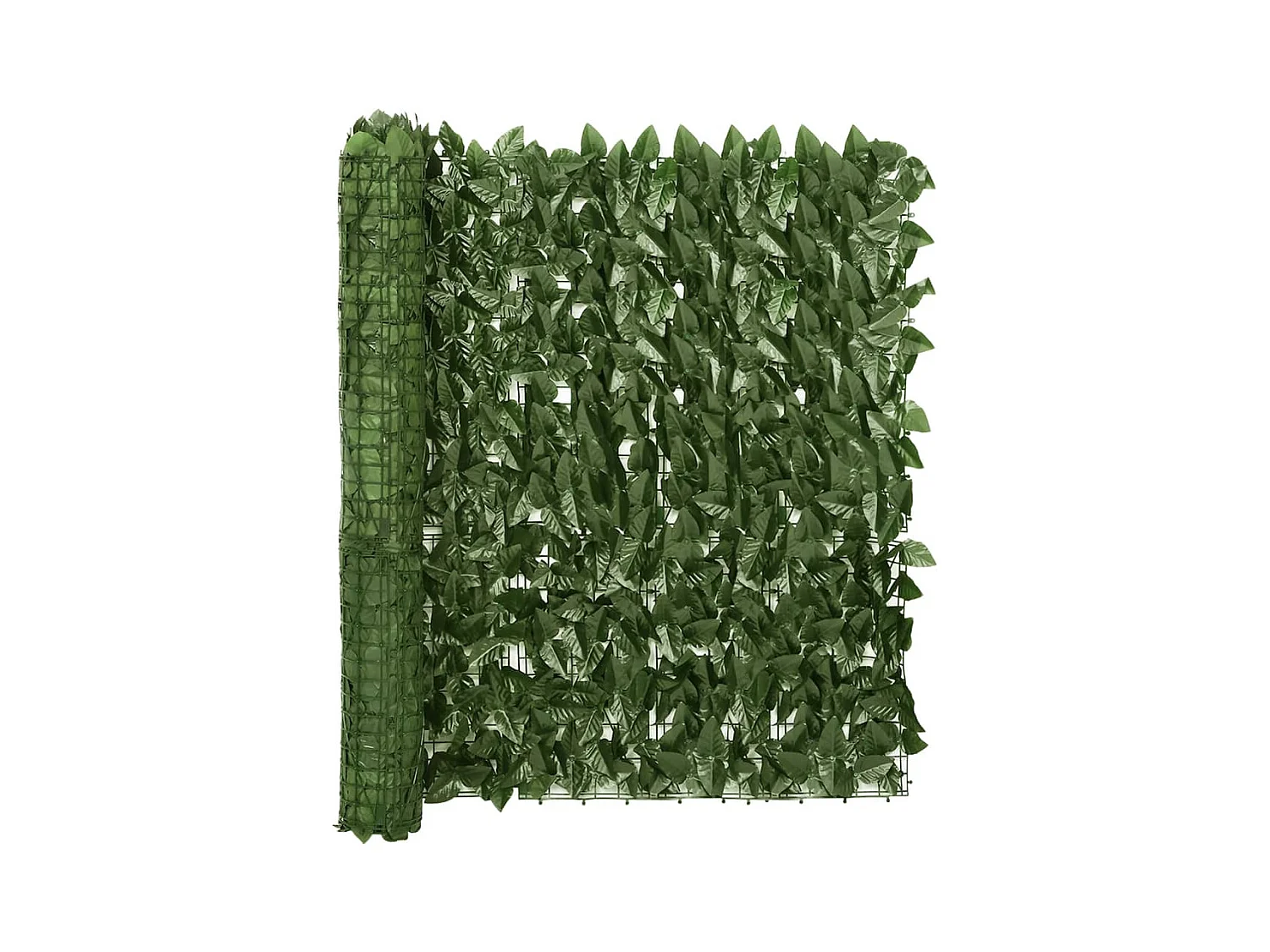 Brise vue - Écran de balcon avec feuilles vert foncé 600x100 cm FR946648