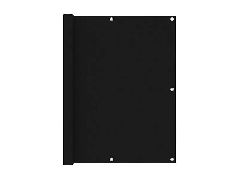 Brise vue - Écran de balcon Noir 120x400 cm Tissu Oxford FR436295