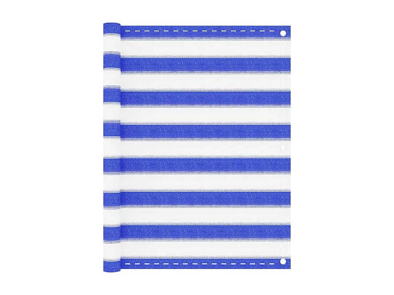 Brise vue - Écran de balcon Bleu et blanc 90x300 cm PEHD FR580309