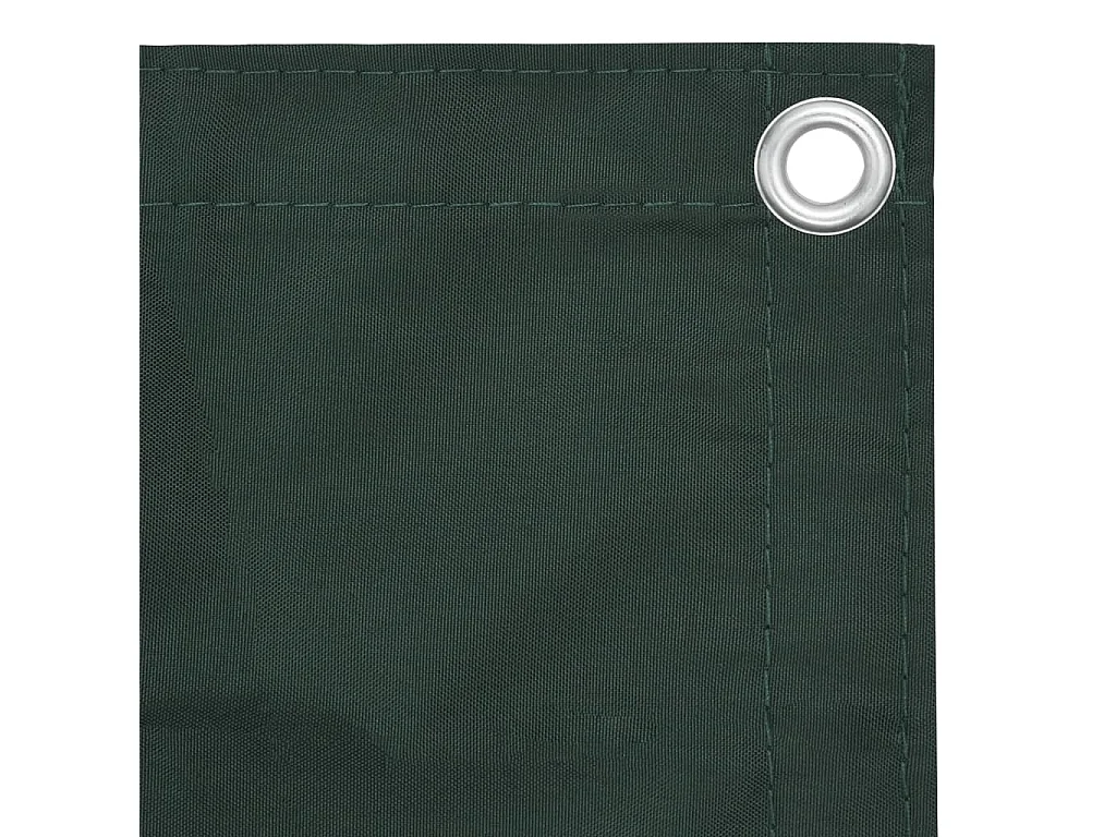 Brise vue - Écran de balcon Vert foncé 120x500 cm Tissu Oxford FR377709
