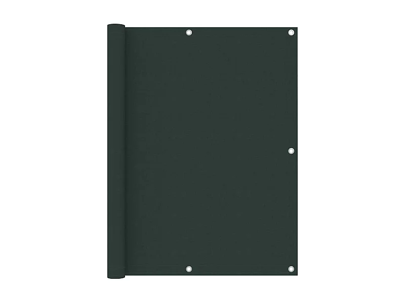 Brise vue - Écran de balcon Vert foncé 120x500 cm Tissu Oxford FR377709
