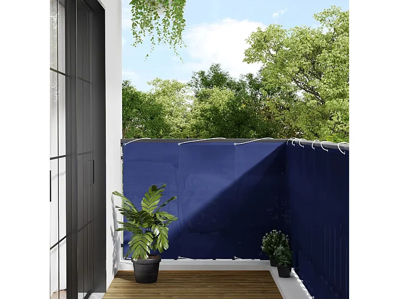 Brise vue - Écran de balcon bleu 120x800 cm 100% polyester oxford FR376558