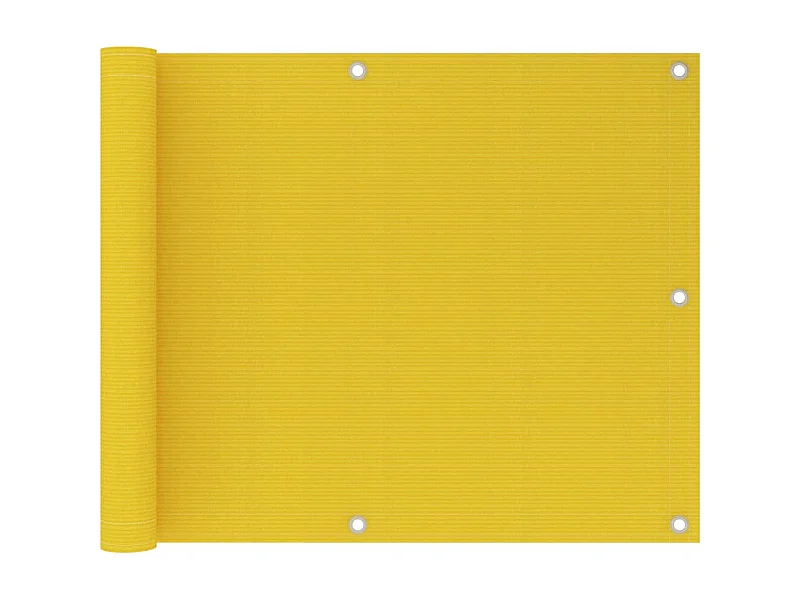 Brise vue - Écran de balcon Jaune 75x600 cm PEHD FR942342