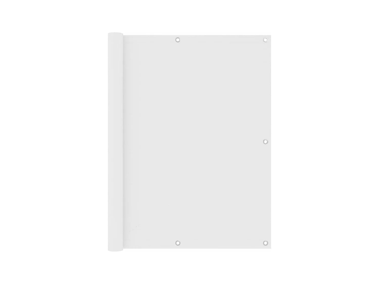 Brise vue - Écran de balcon Blanc 120x400 cm Tissu Oxford FR213219