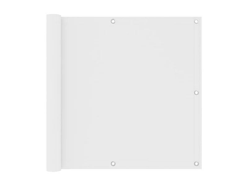 Brise vue - Écran de balcon Blanc 90x400 cm Tissu Oxford FR423000