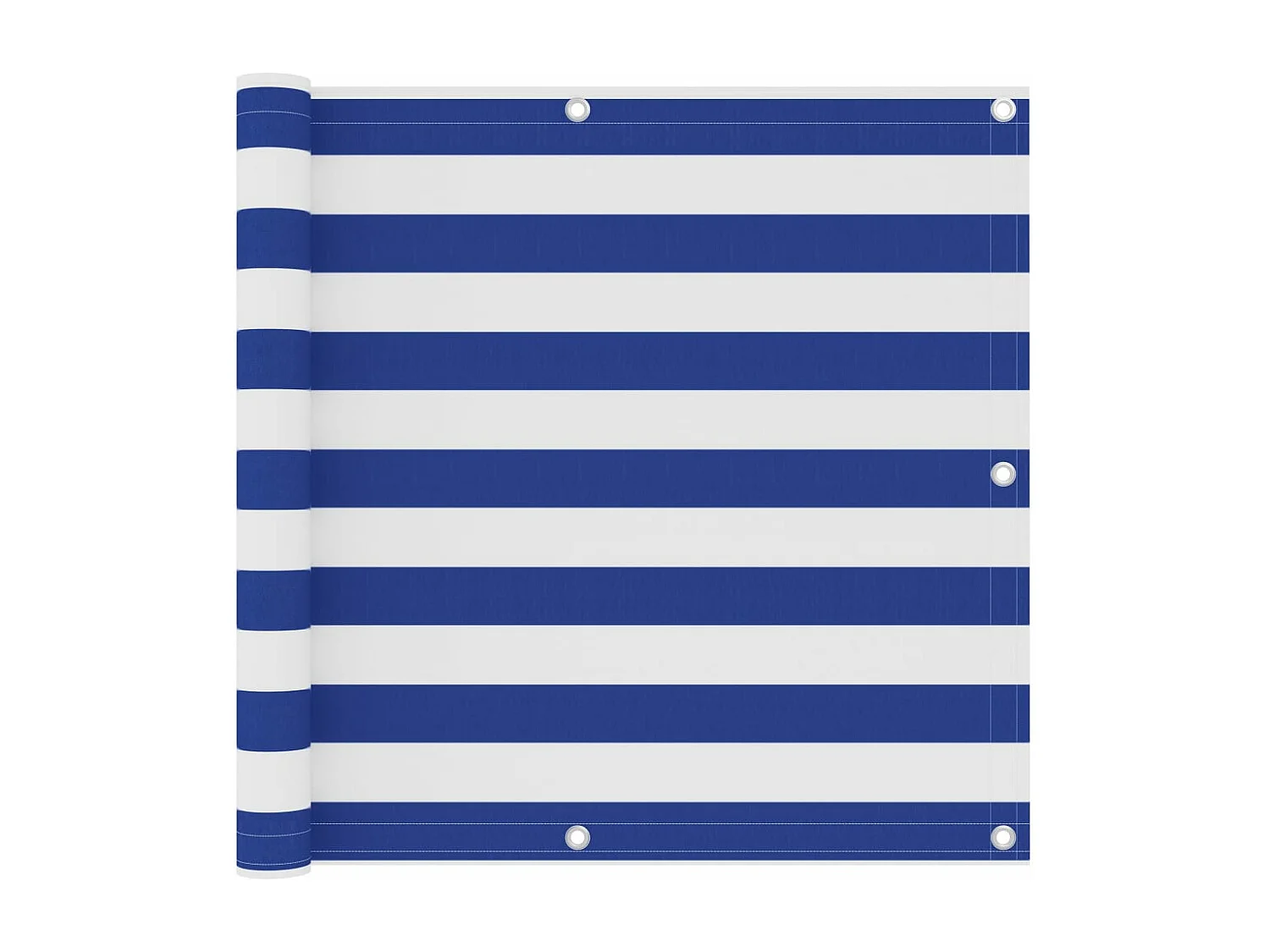 Brise vue - Écran de balcon Blanc et bleu 90x400 cm Tissu Oxford FR694233