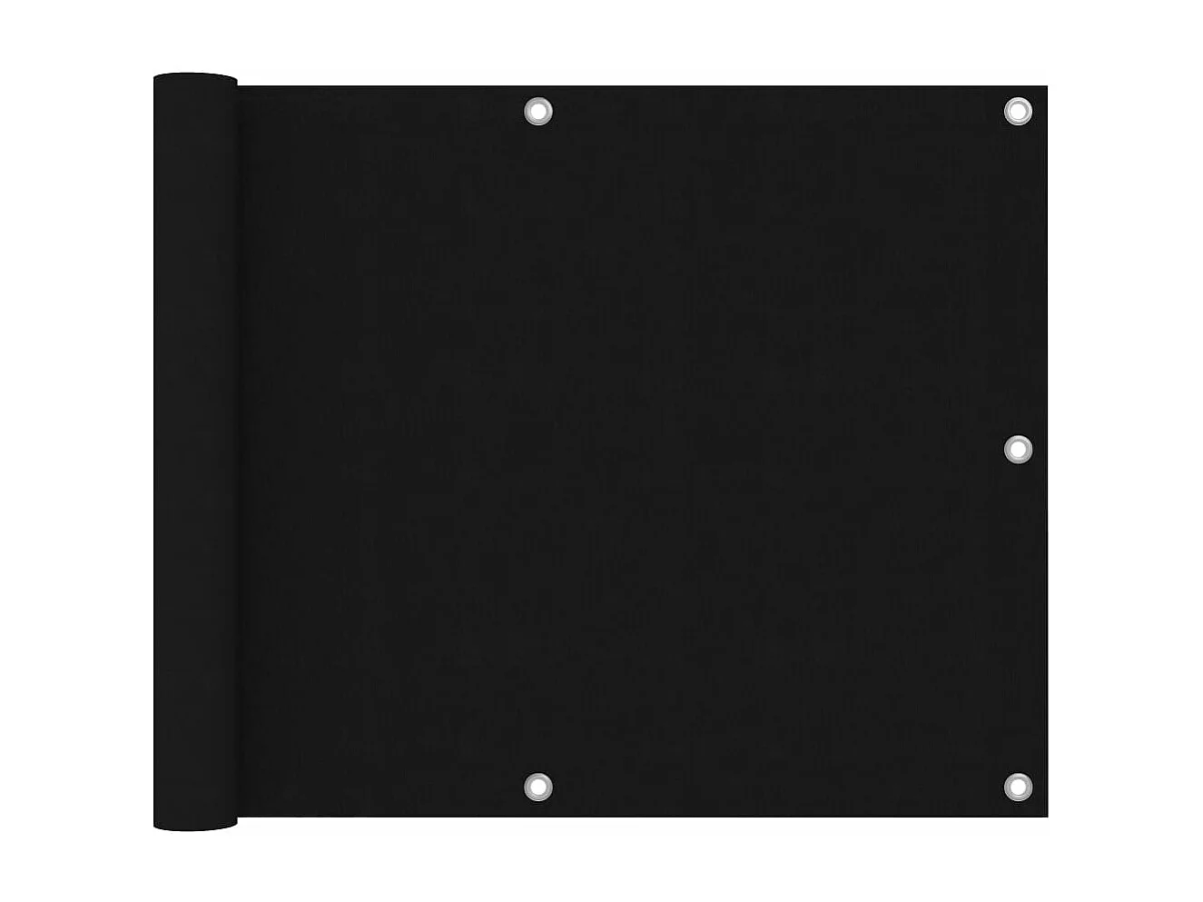 Brise vue - Écran de balcon Noir 75x500 cm Tissu Oxford FR943340