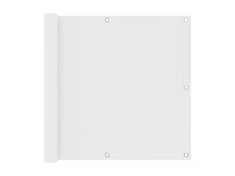 Brise vue - Écran de balcon Blanc 90x500 cm Tissu Oxford FR593522