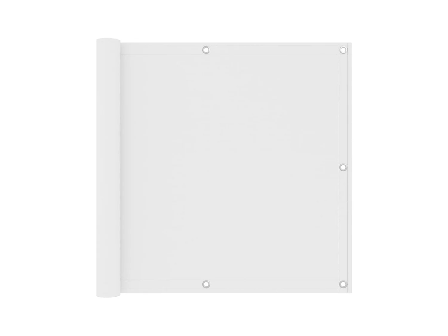 Brise vue - Écran de balcon Blanc 90x500 cm Tissu Oxford FR593522