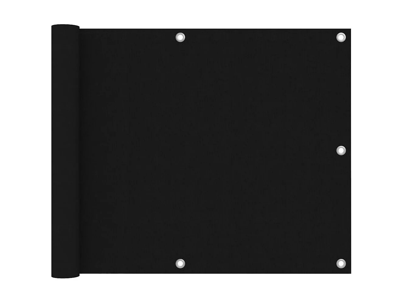 Brise vue - Écran de balcon Noir 75x400 cm Tissu Oxford FR485352