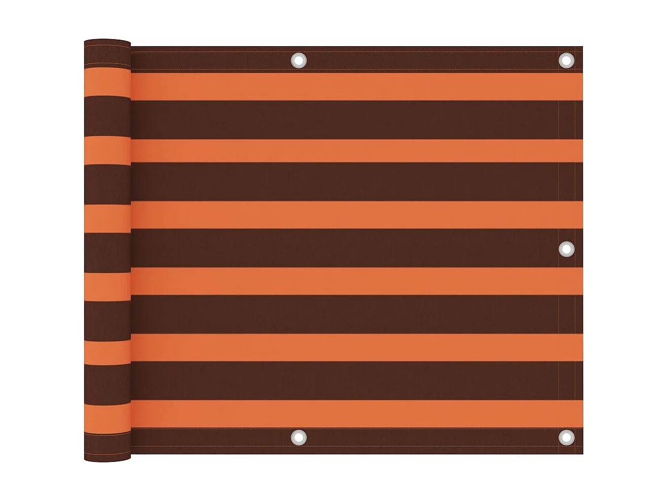 Brise vue - Écran de balcon Orange et marron 75x300 cm Tissu Oxford FR613675