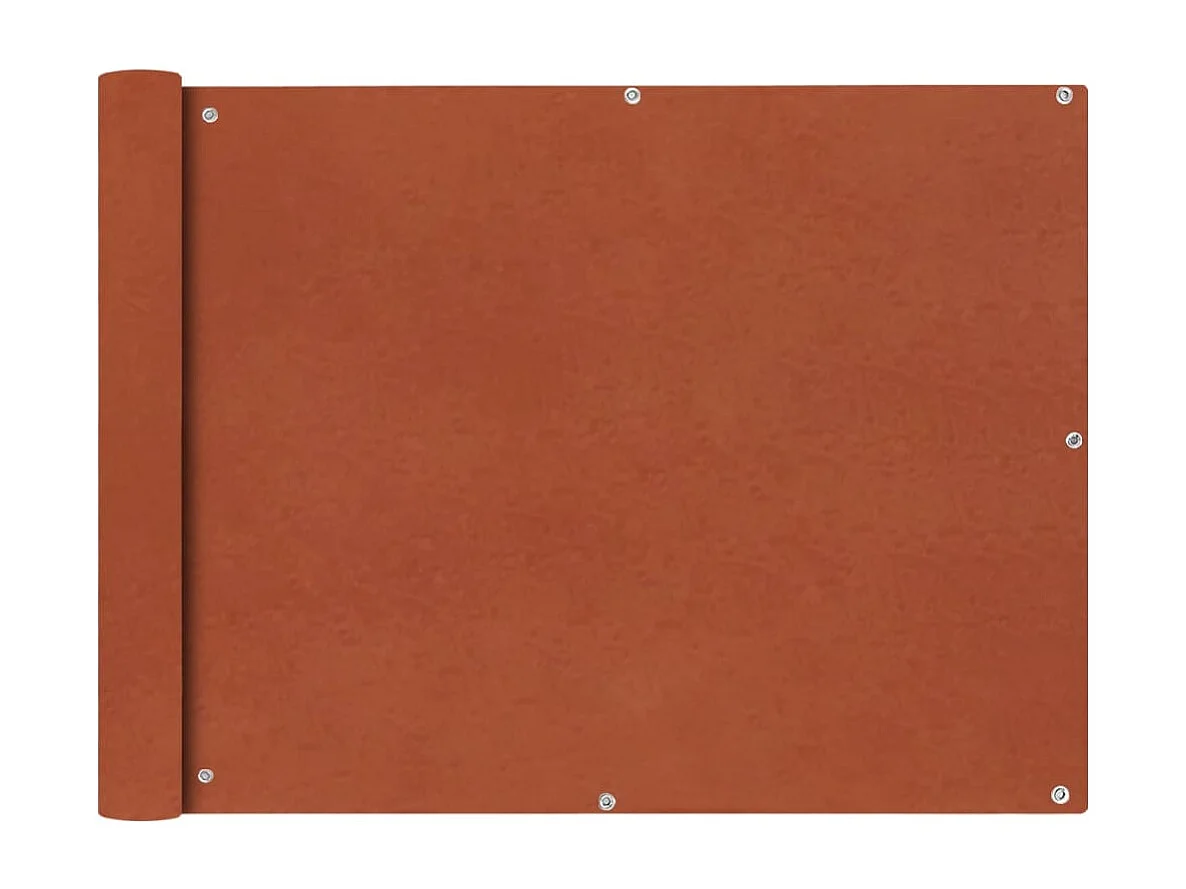 Balkonscherm Oxford textiel 90x400 cm terracotta BE163868