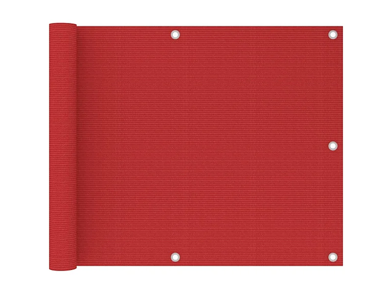 Tela de varanda 75x500 cm PEAD vermelho PT499511