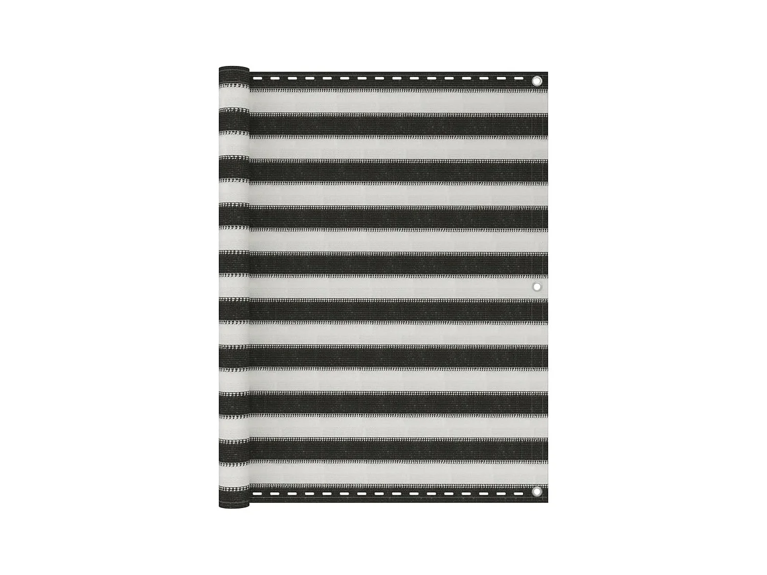 Brise vue - Écran de balcon PEHD 120x300 cm Anthracite et blanc FR735621
