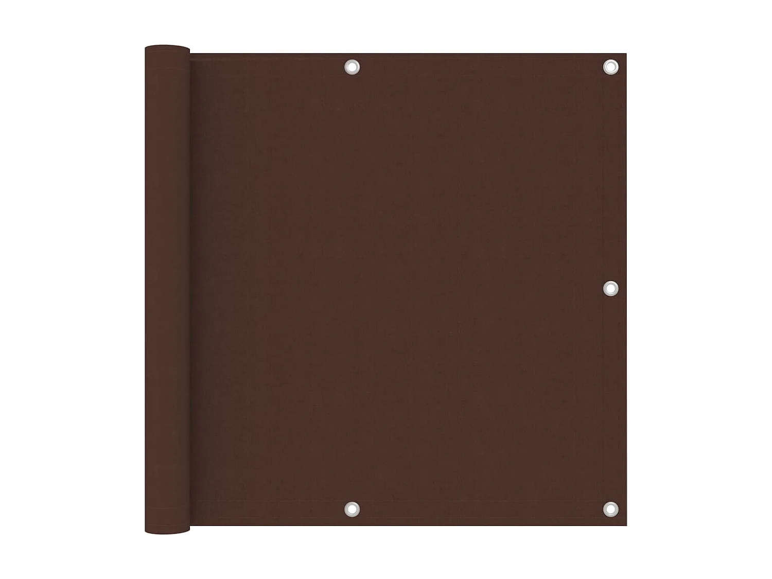 Balkonscherm 90x600 cm oxford stof bruin BE936425