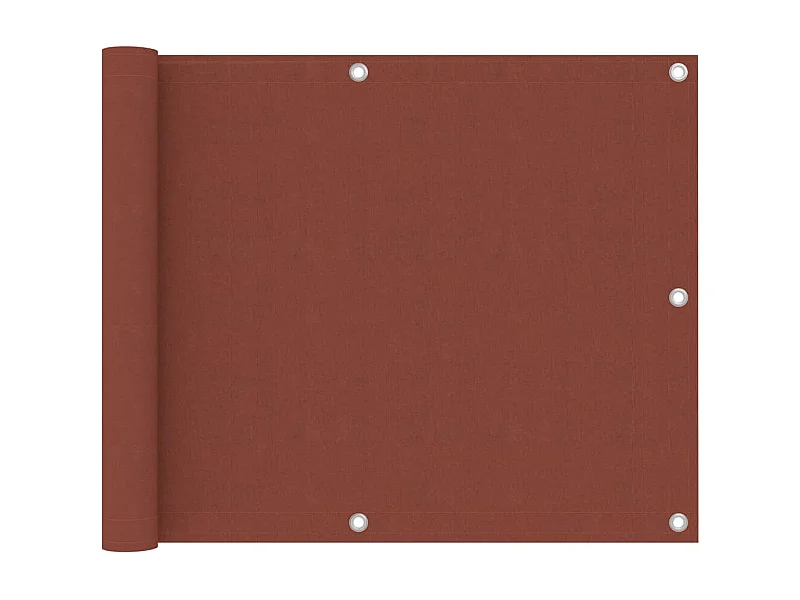 Balkonscherm 75x700 cm oxford stof terracotta BE750624