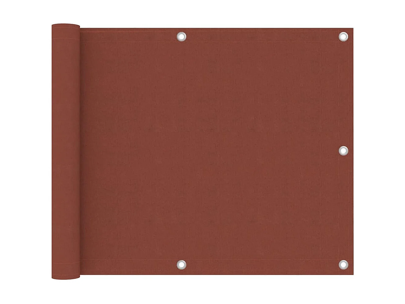 Balkonscherm 75x700 cm oxford stof terracotta BE750624
