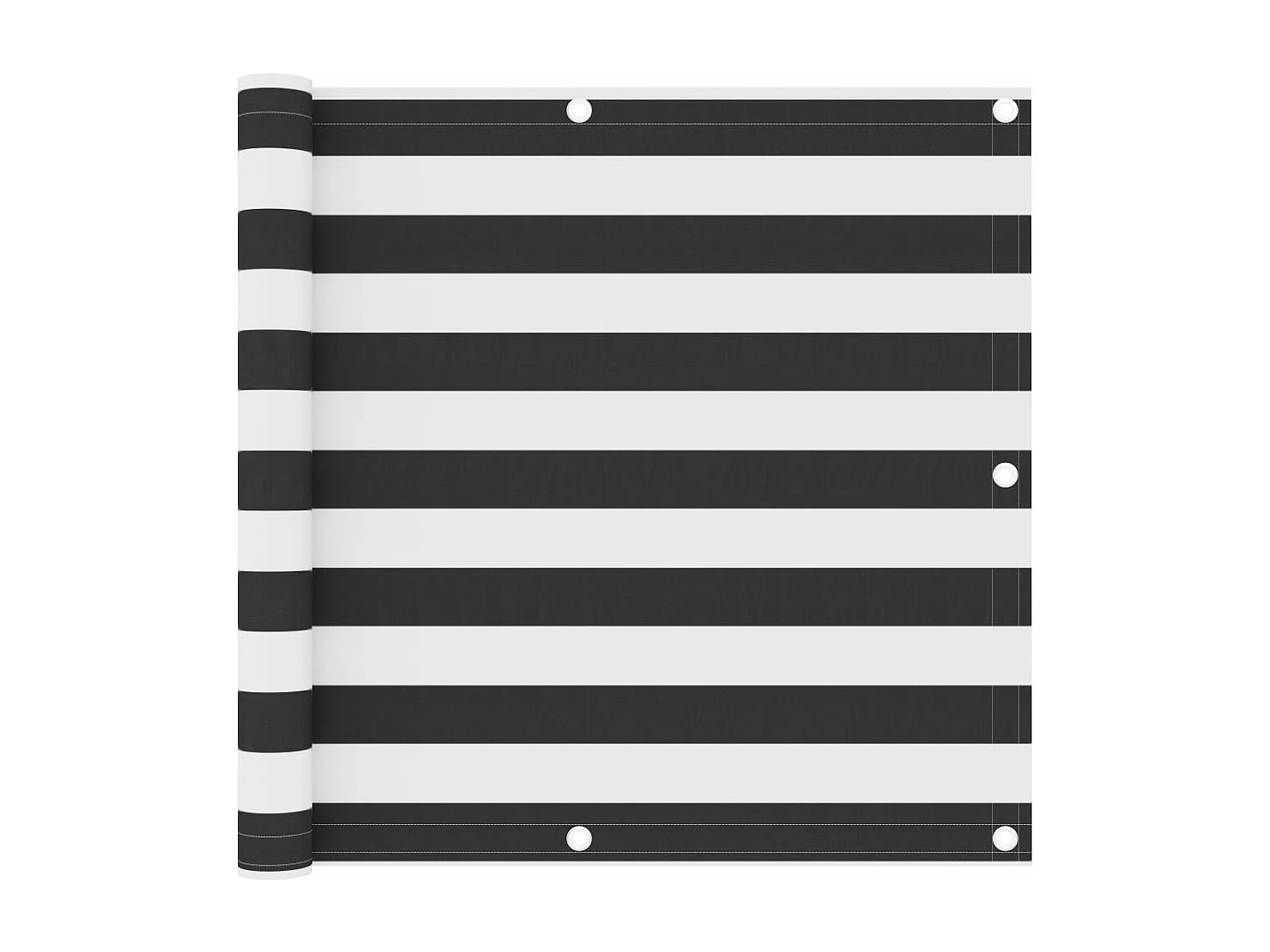 Brise vue - Écran de balcon Anthracite et blanc 90x600 cm Tissu Oxford FR569600