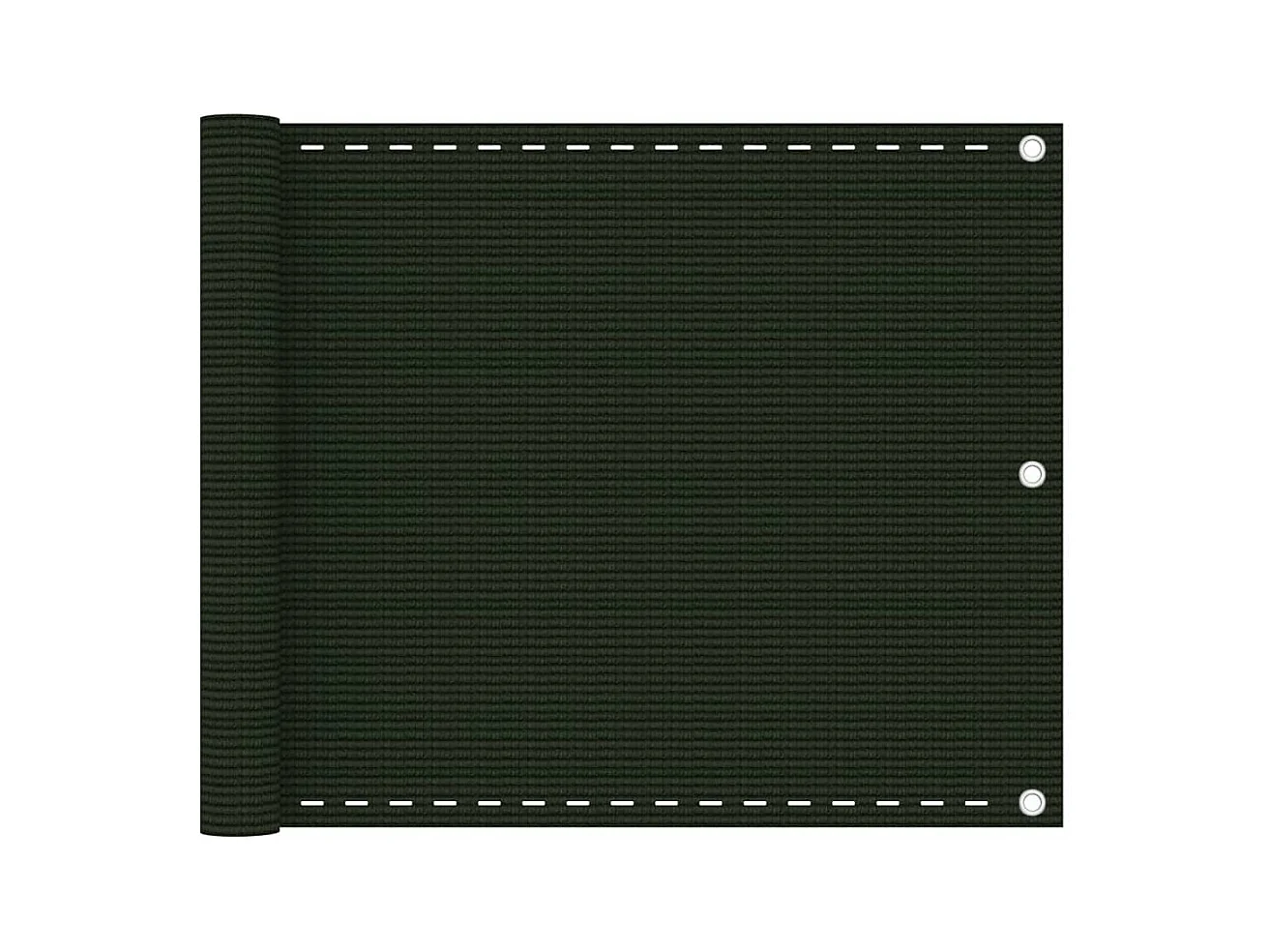 Brise vue - Écran de balcon Vert foncé 75x500 cm PEHD FR871869