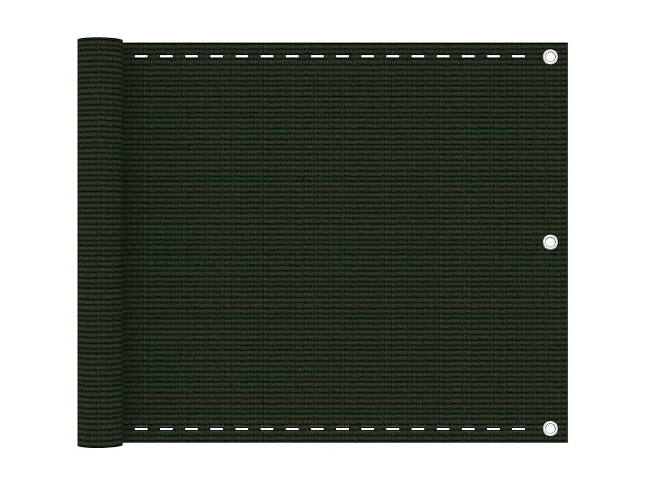 Brise vue - Écran de balcon Vert foncé 75x500 cm PEHD FR871869