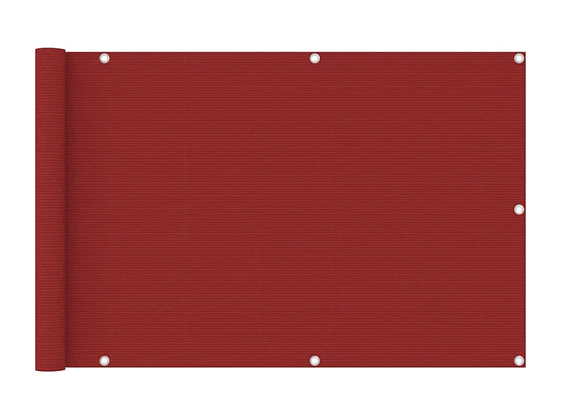 Tela de varanda 90x400 cm PEAD vermelho PT275330