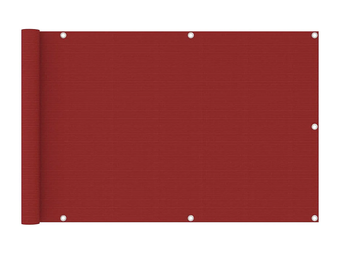 Brise vue - Écran de balcon Rouge 90x400 cm PEHD FR399107