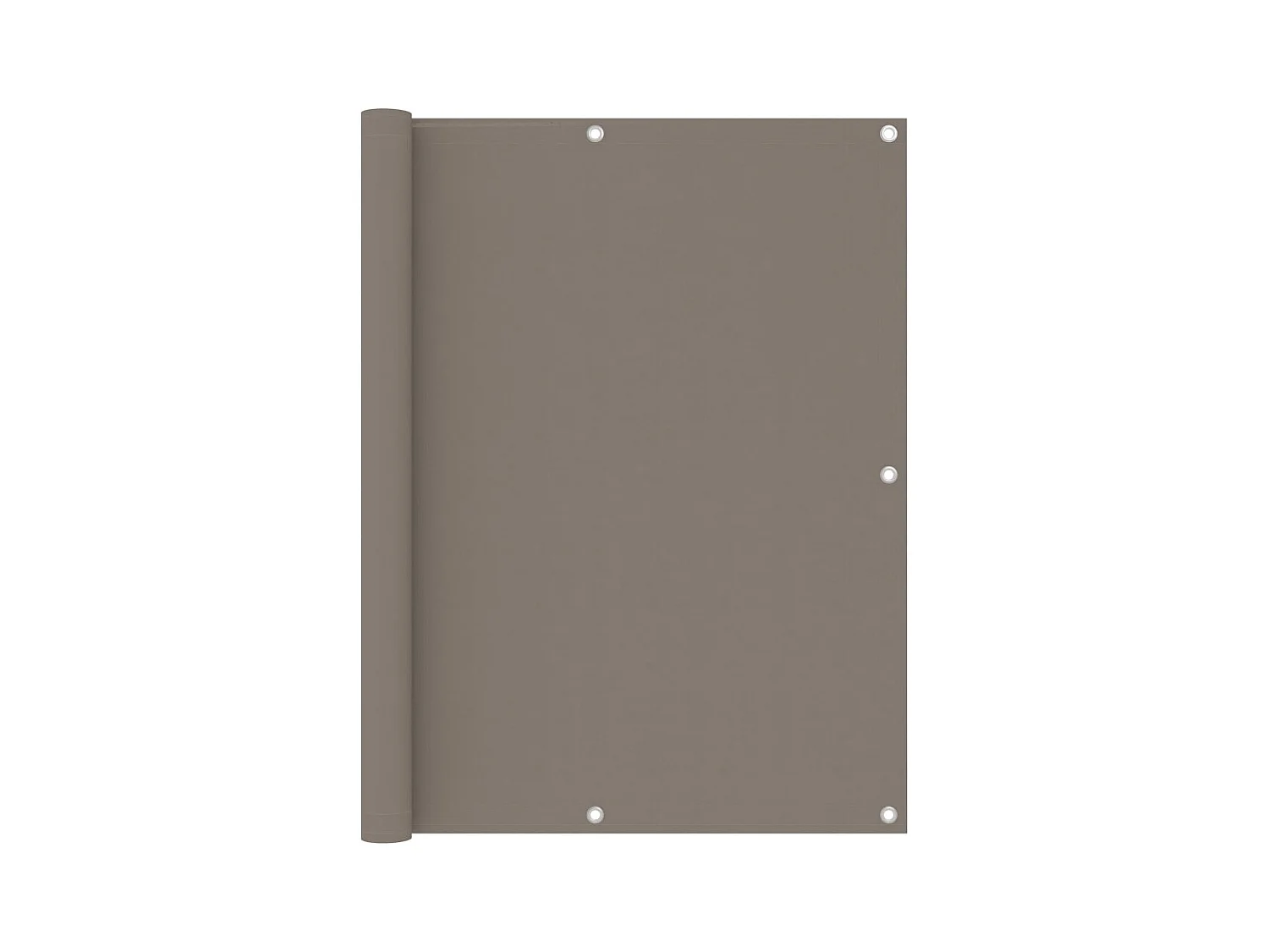 Tela de varanda 120x500 cm tecido Oxford cinzento-acastanhado PT331218