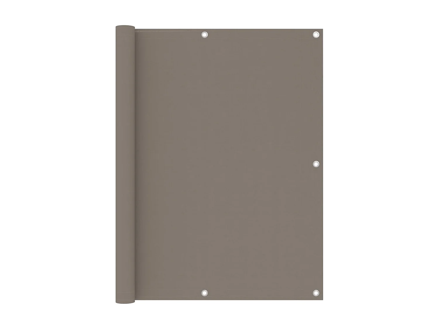 Brise vue - Écran de balcon Taupe 120x500 cm Tissu Oxford FR257974
