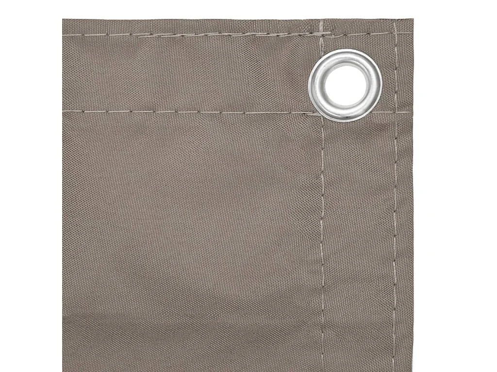 Brise vue - Écran de balcon Taupe 120x500 cm Tissu Oxford FR257974