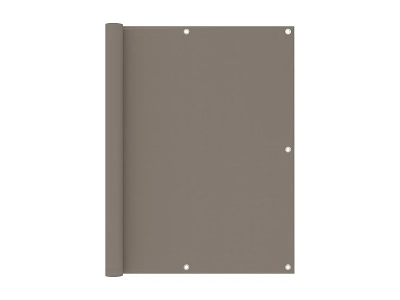 Brise vue - Écran de balcon Taupe 120x500 cm Tissu Oxford FR257974