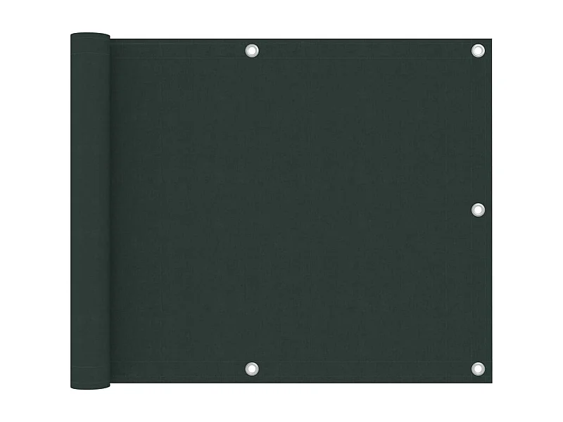 Brise vue - Écran de balcon Vert foncé 75x500 cm Tissu Oxford FR159560