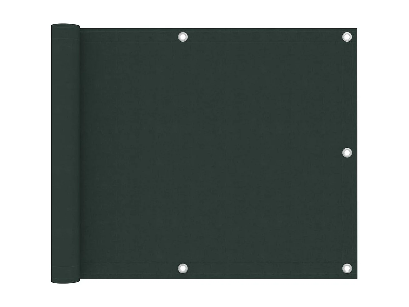 Balkonscherm 75x500 cm oxford stof donkergroen BE515228